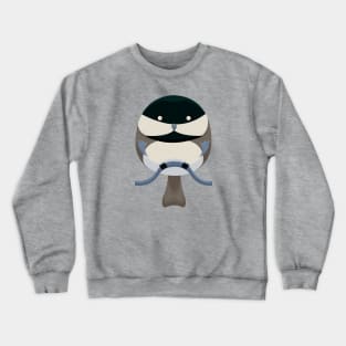 Cartoon Chickadee Crewneck Sweatshirt